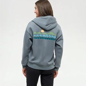 TenTee Relaxed Fit Zip Up Hooded Sweatshirt Size M Seaforestation